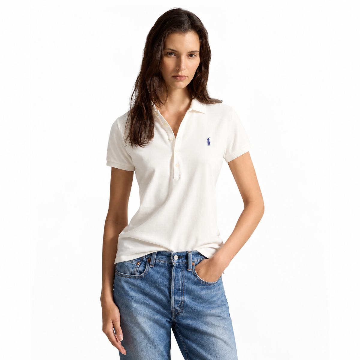 Polo elástico Slim Fit
