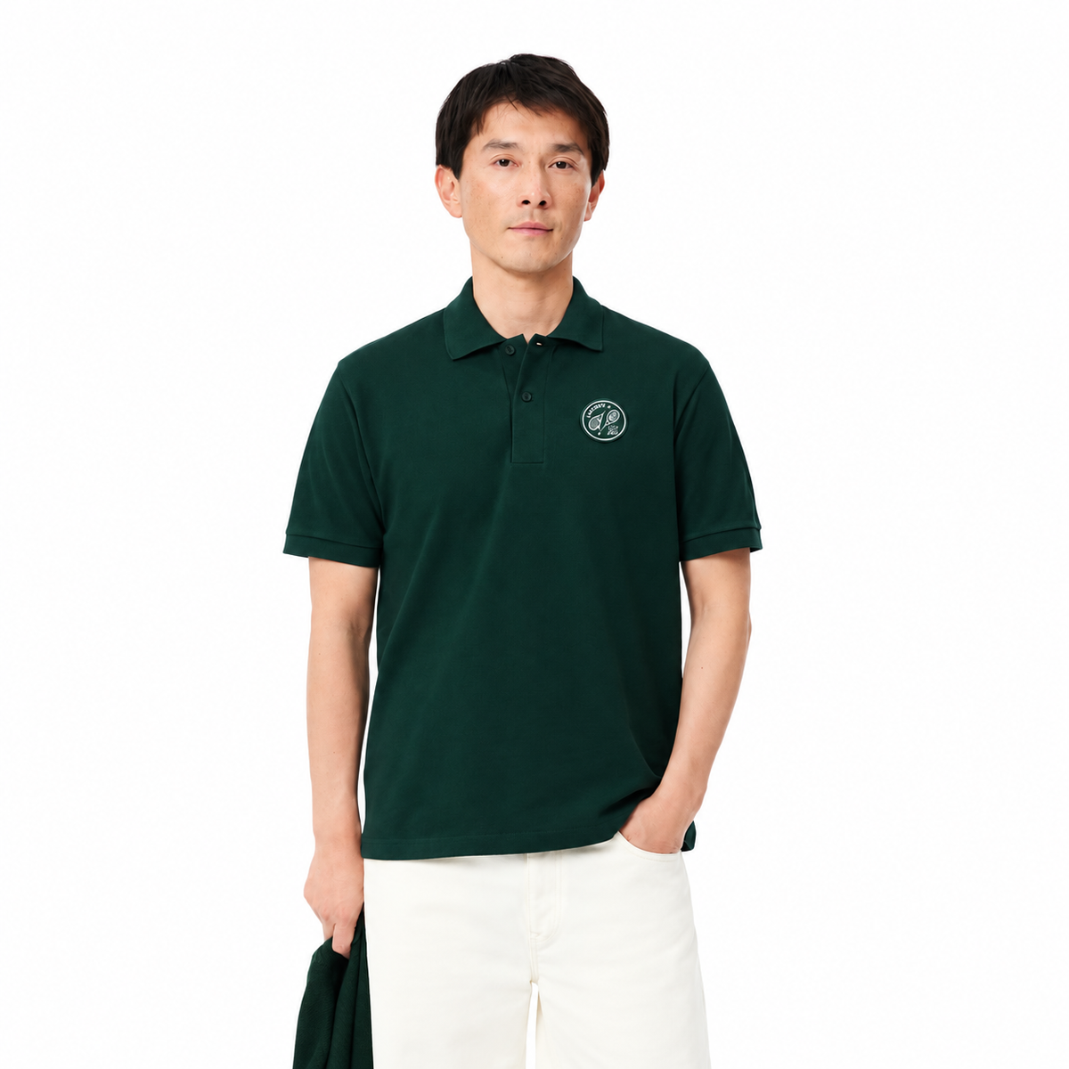 Polo de petit piqué de corte clásico con insignia