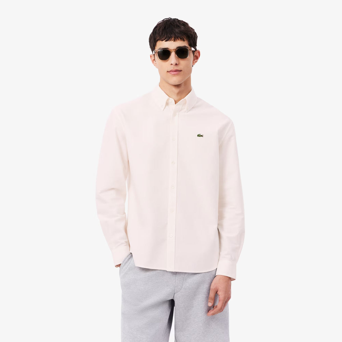 Camisa Oxford de corte regular de rayas